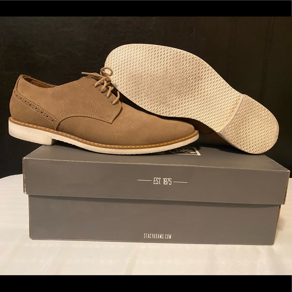 Stacy Adams Stewart Size 8.5 In Sand Color Lightly Pre-Owned